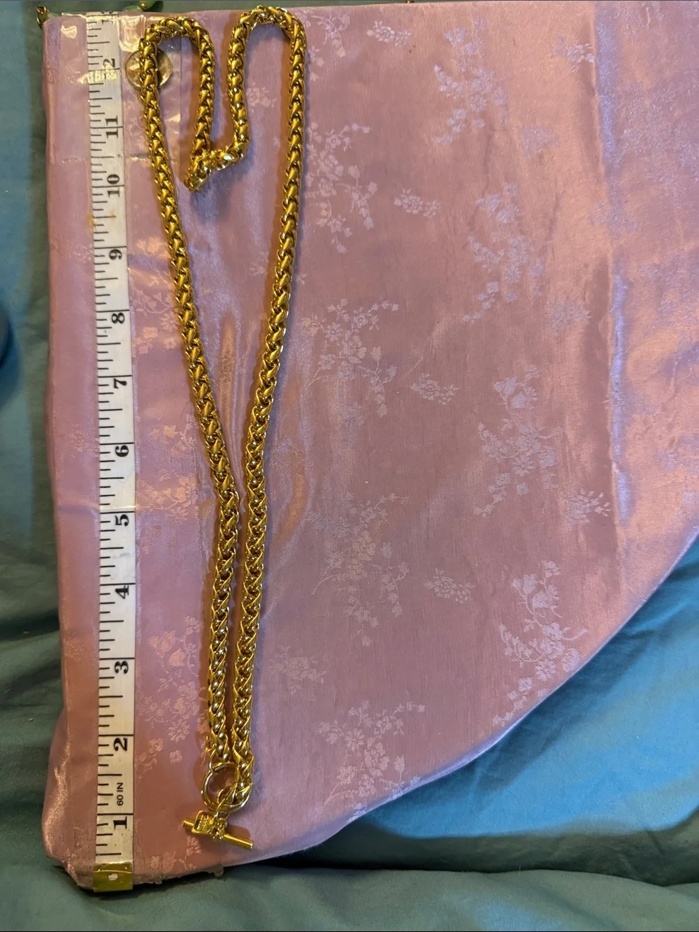 Gold-Tone Chain Necklace with FAUX toggle by Anne Klein